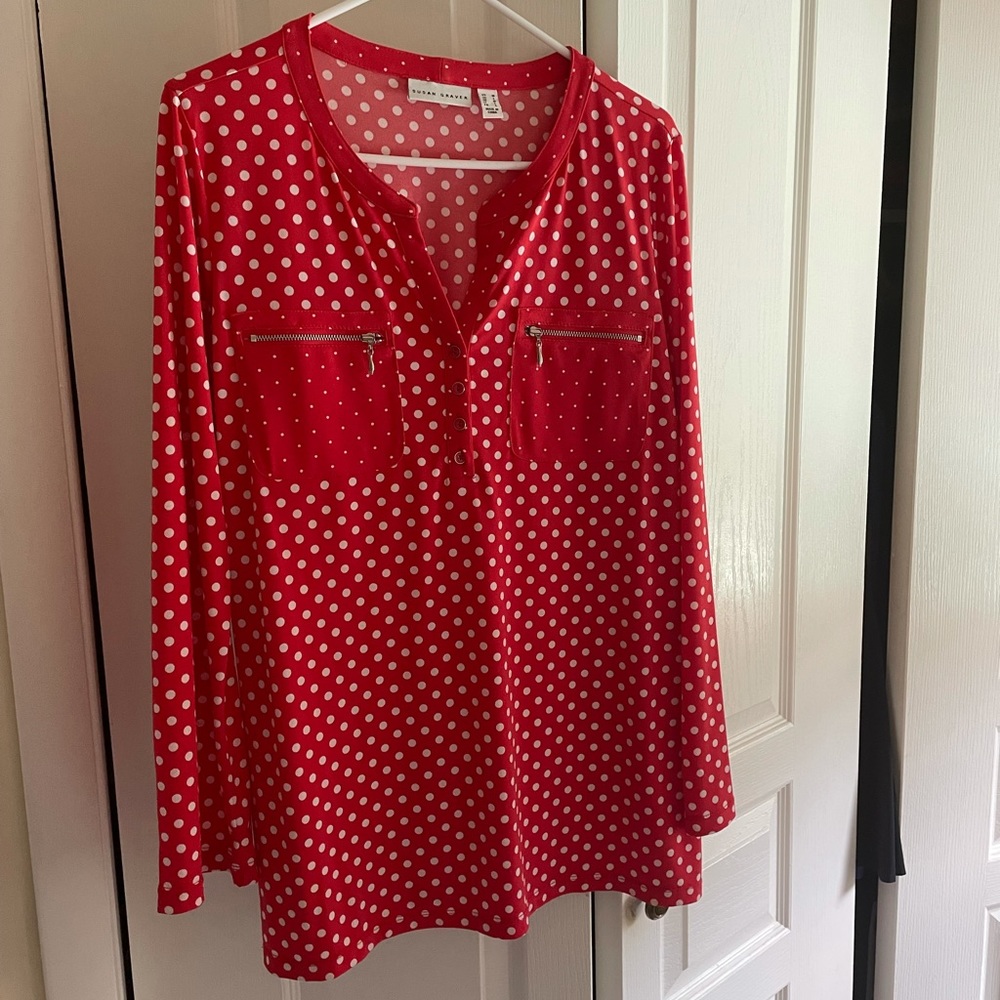 NWOT Susan Graver liquid knit top